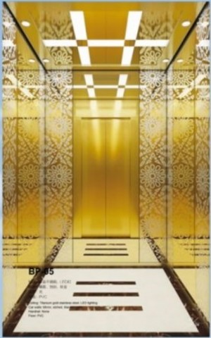 luxury decoration cabin office passenger elevator for 6 person